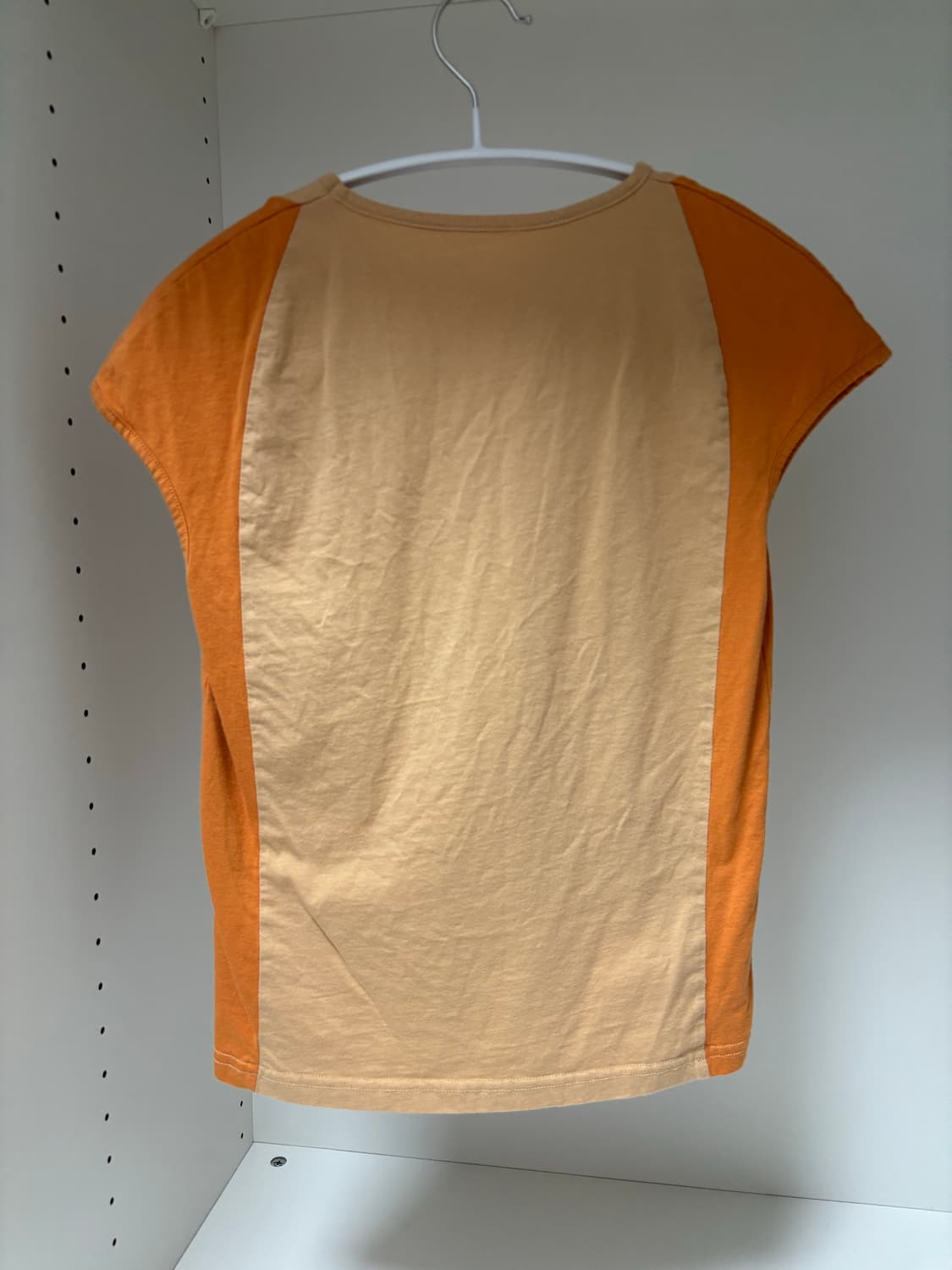 PESTO 페스토 컷 티셔츠 애프리콧 나그랑 탑 주황 오렌지 살구 베이지 상품이미지2