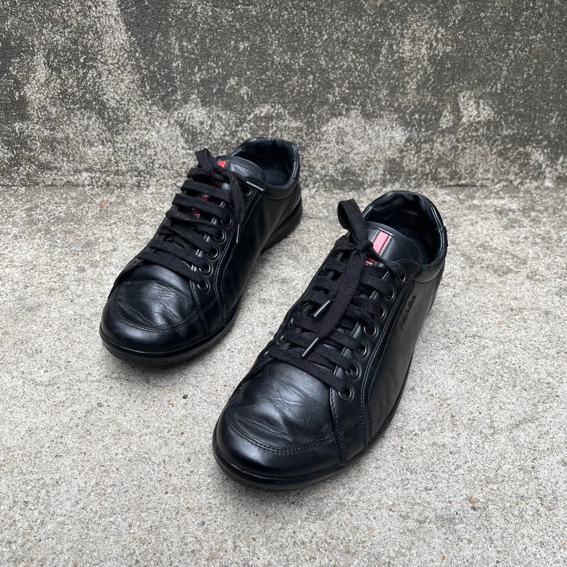 [6] Prada VTG 2000s 레더 스니커즈 (260) 상품이미지1