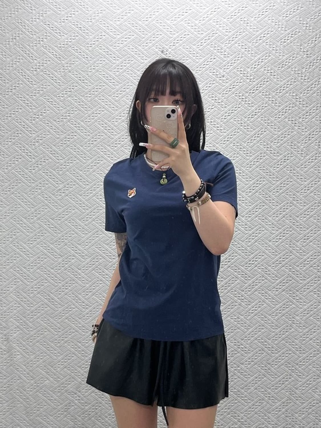 메종 키츠네 빈티지 캐주얼 싱글 폭스헤드 반팔티 S C11181 상품이미지2