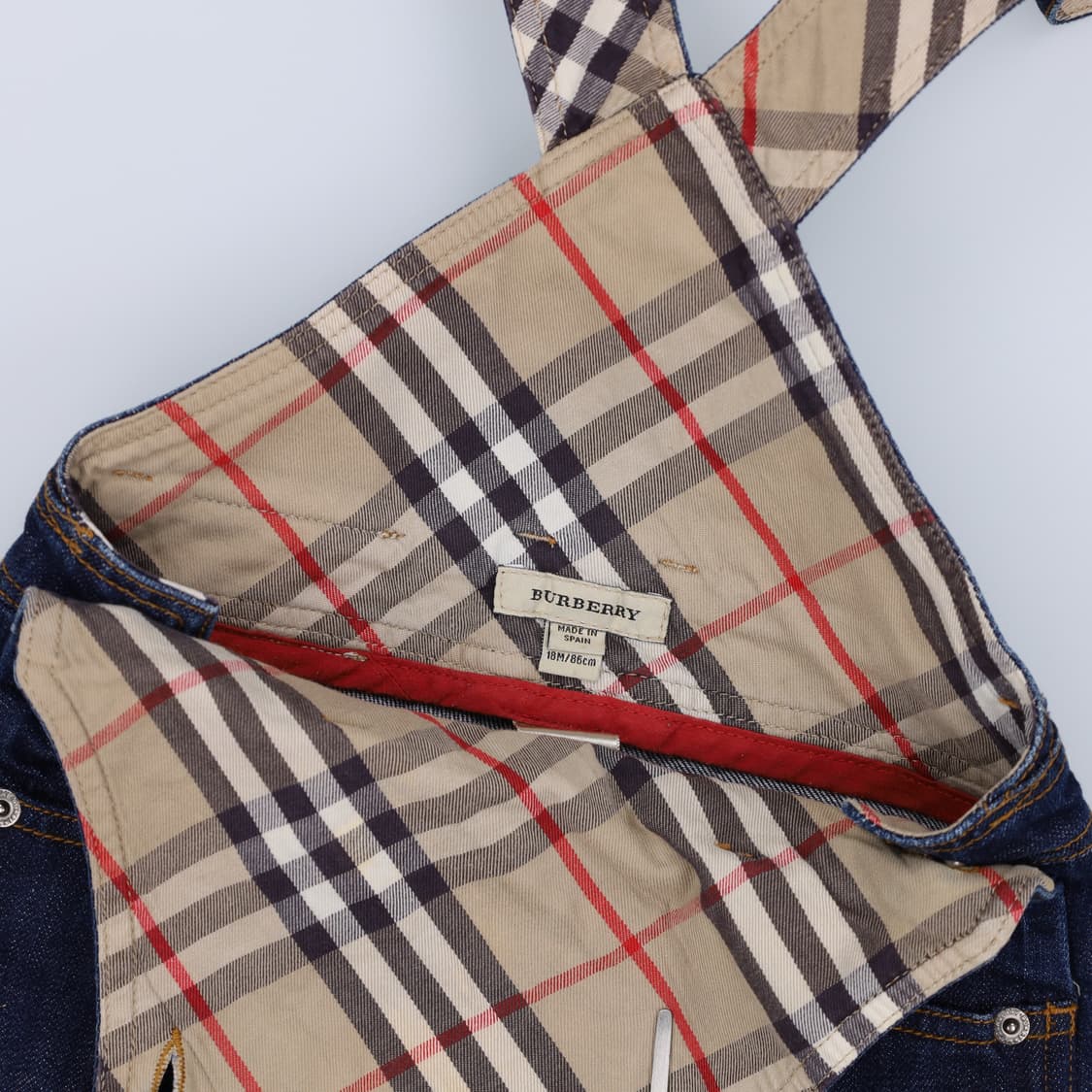 [18M] 버버리 베이비키즈 데님 오버롤 1103HR1 상품이미지4
