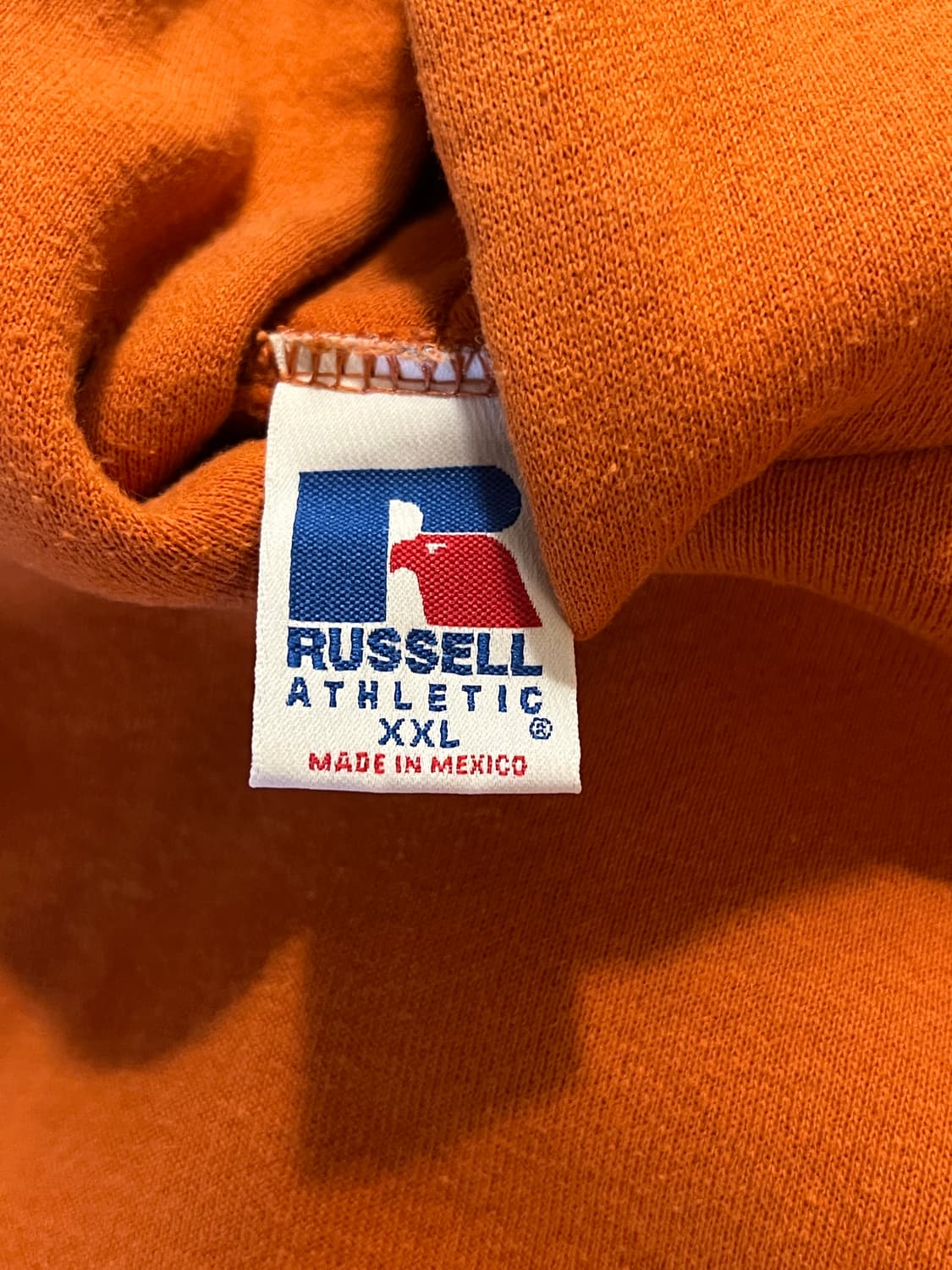 90s 러셀 빈티지 후드 오렌지 XXL 상품이미지6