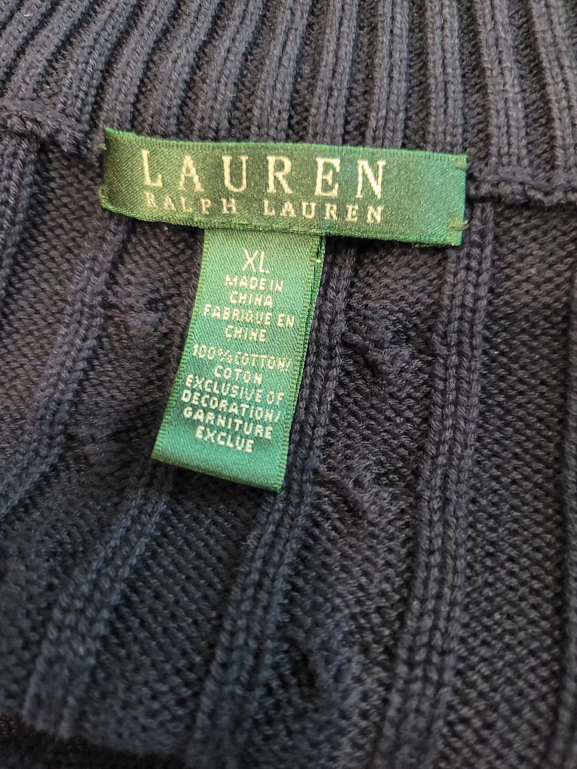 XL랄프로렌 금장자수 집업 가디건  상품이미지5