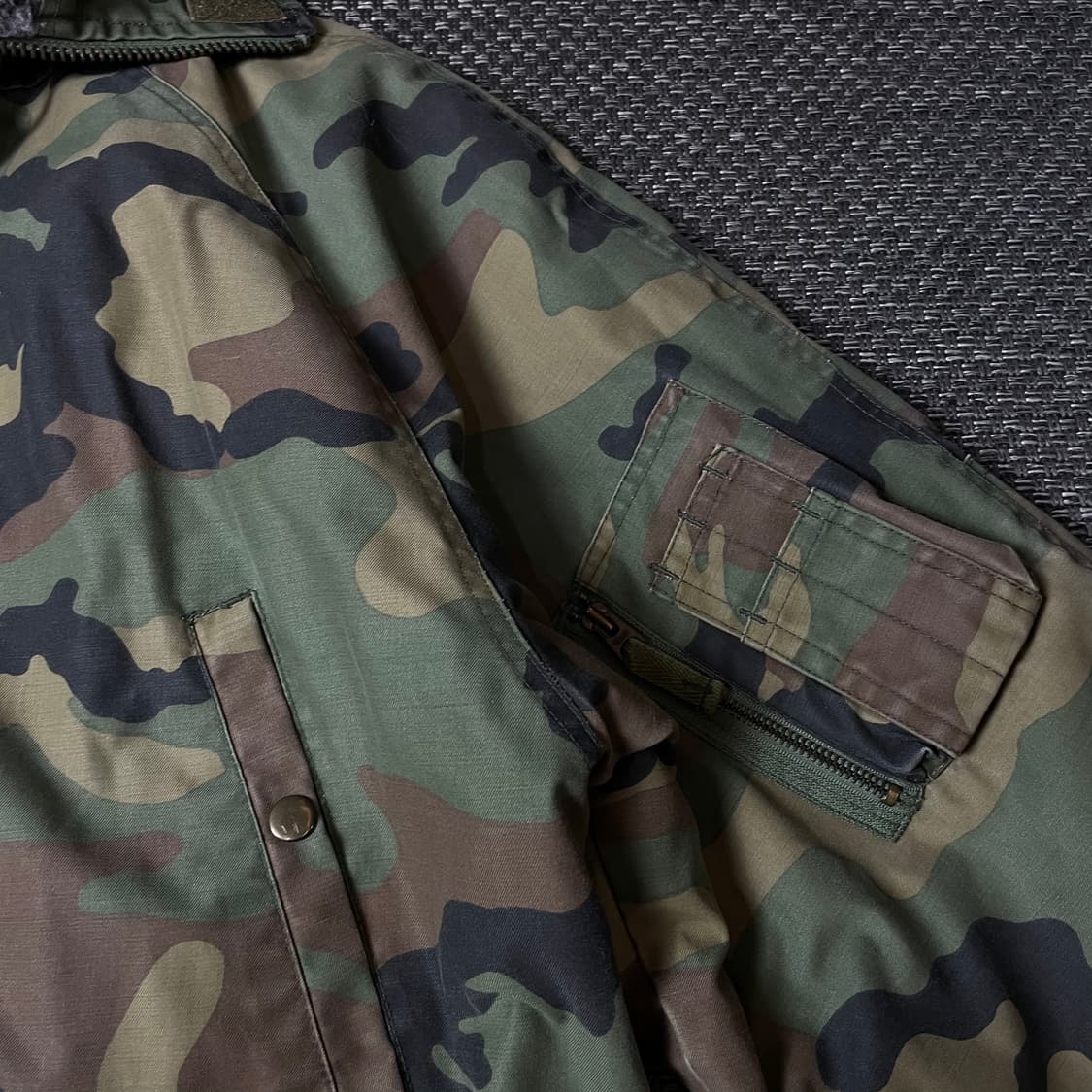 밀리터리 N38 카모 멀티포켓 후드 자켓 L 상품이미지6
