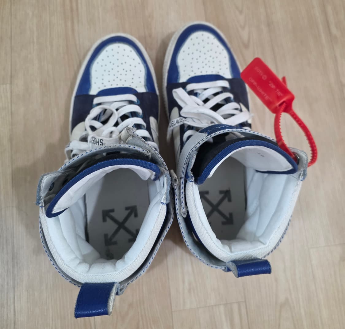 오프화이트(Off-White) 스웨이드 가죽 하이탑 스니커즈 42 상품이미지7