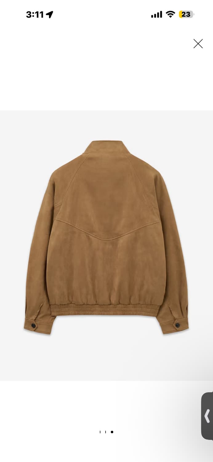 Tngt 스웨이드 해링턴 자켓 100사이즈 상품이미지3