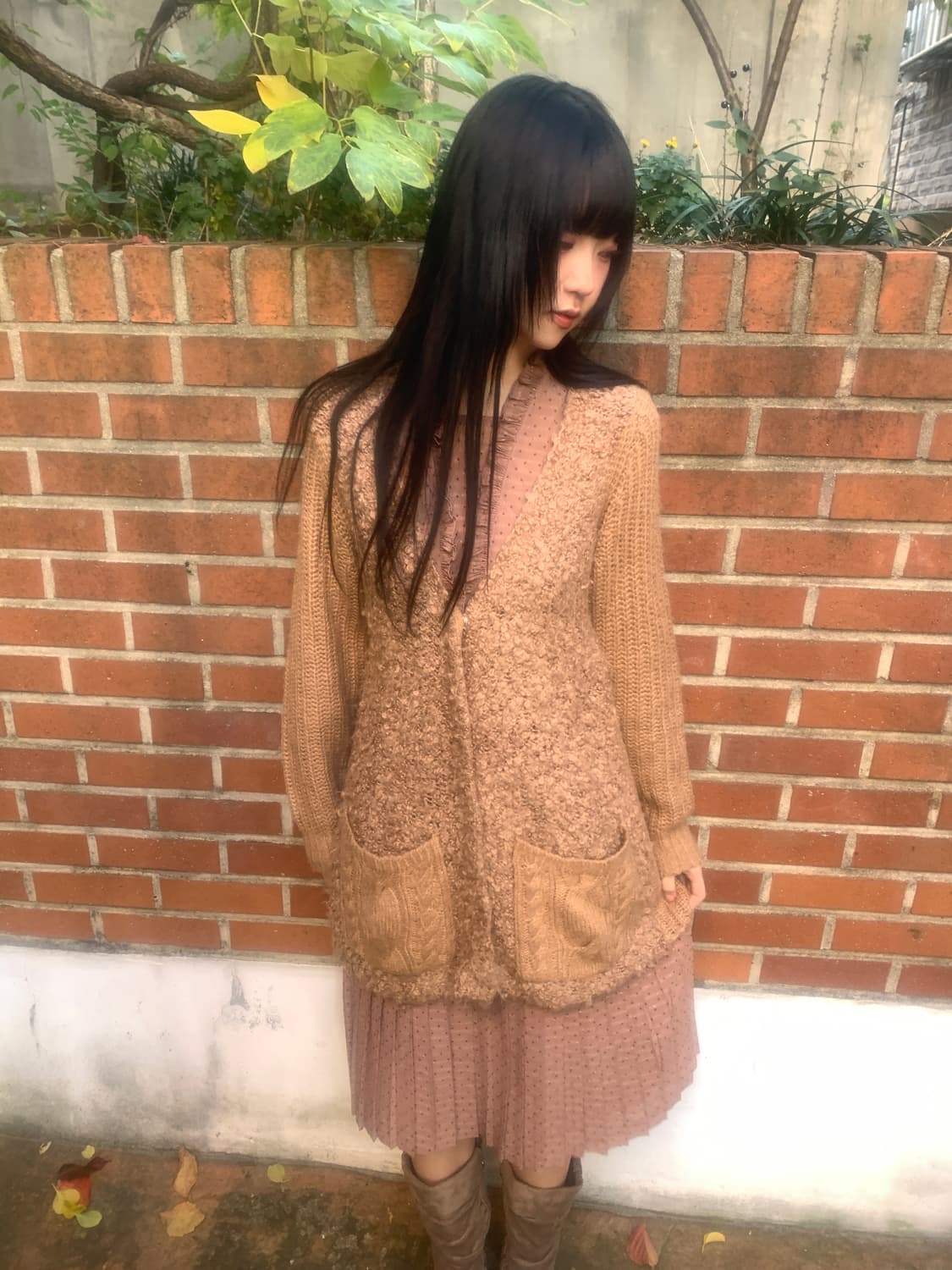 Pompom Soft Pocket Knit Cardigan 상품이미지5