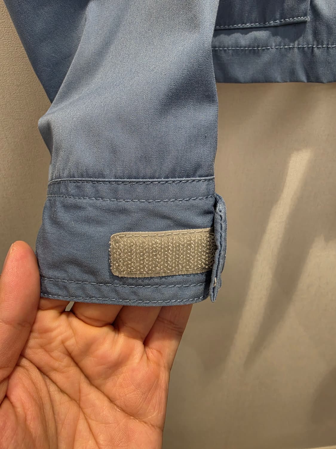 노스페이스 퍼플라벨 크롭 마운틴 윈드 파카 블루 상품이미지5