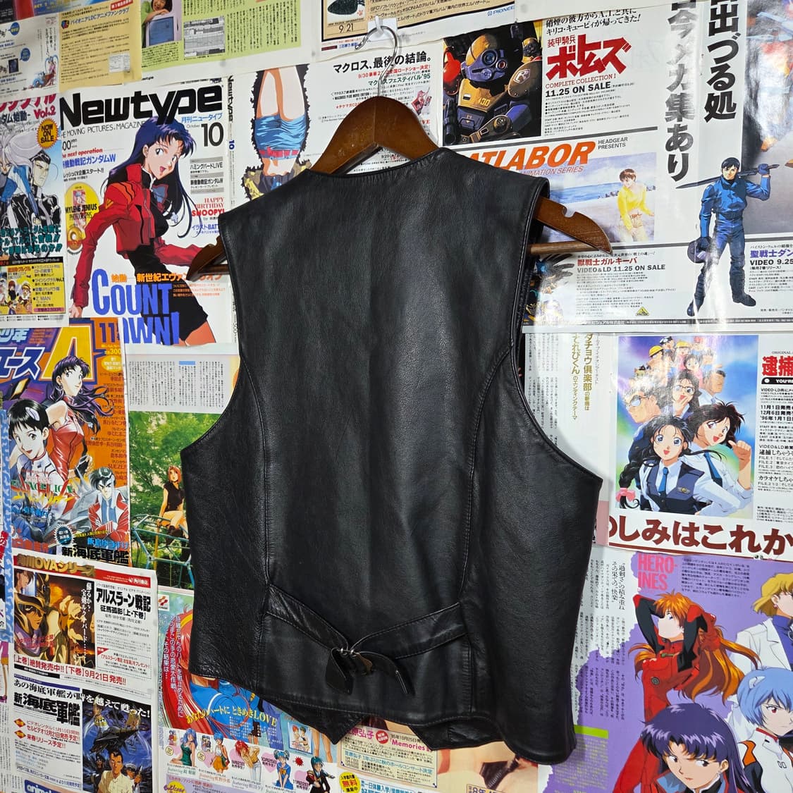 빈티지 소가죽 신치백 블랙 베스트 상품이미지4