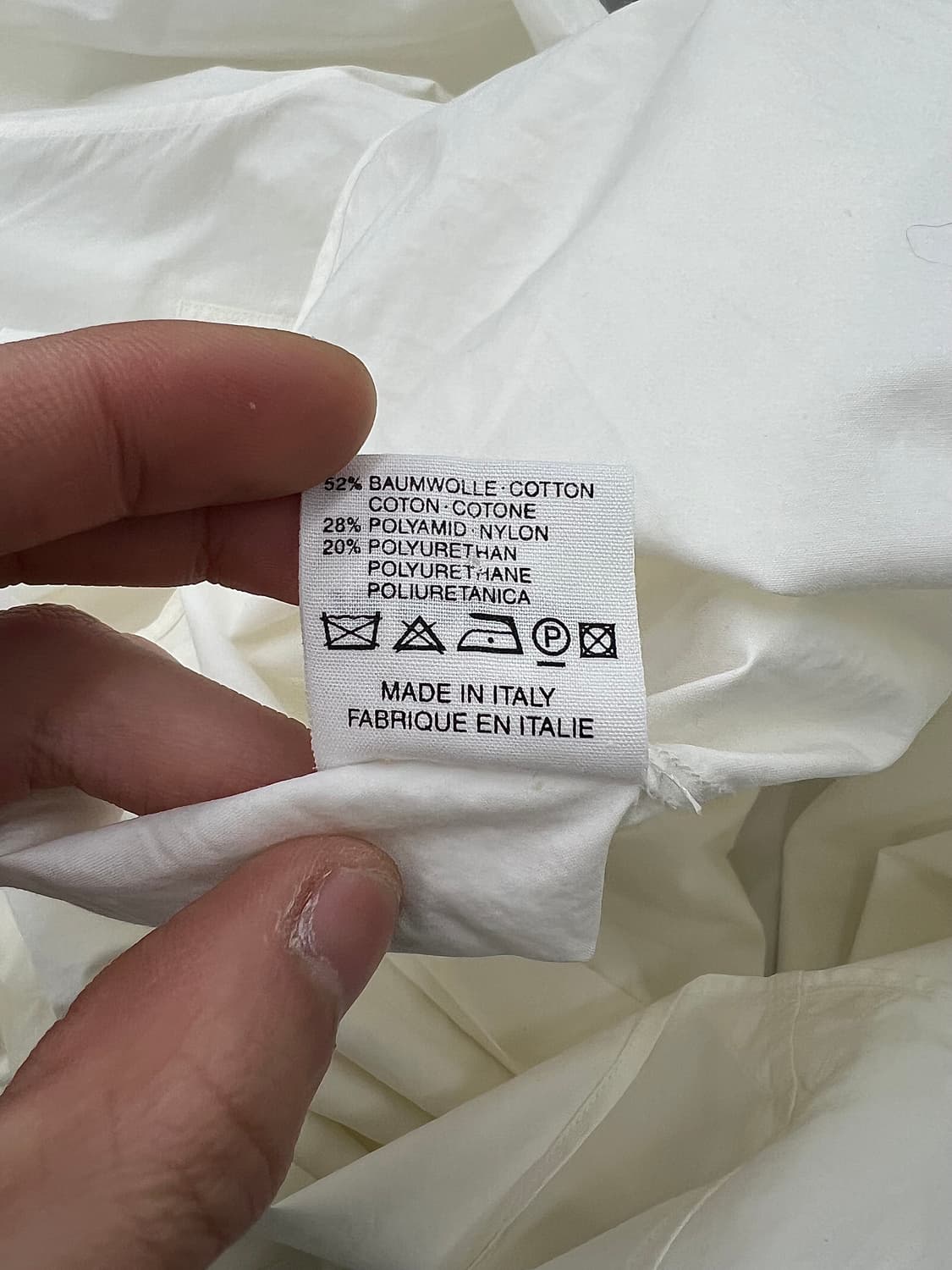 질샌더 화이트 체스트 포켓 셔링 코튼 셔츠 상품이미지9