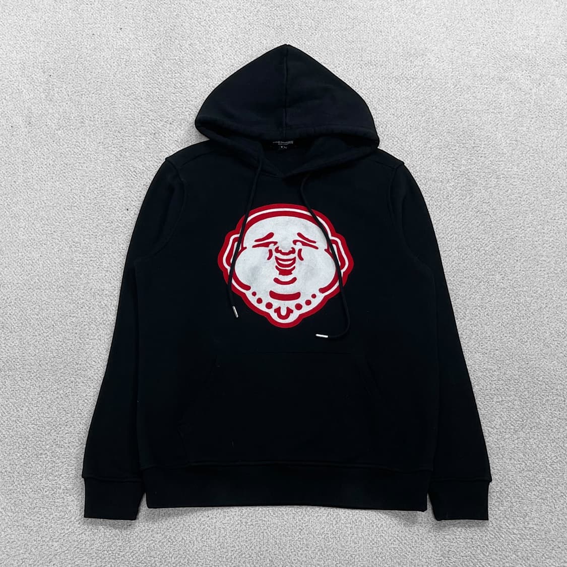 트루릴리전 부다 그래픽 후드티 블랙 상품이미지1