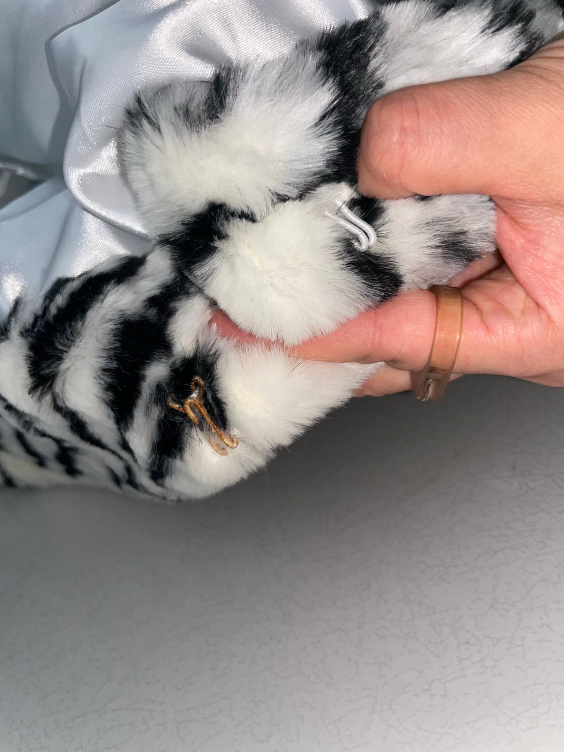 애니멀 패턴 페이크 퍼 자켓 상품이미지4