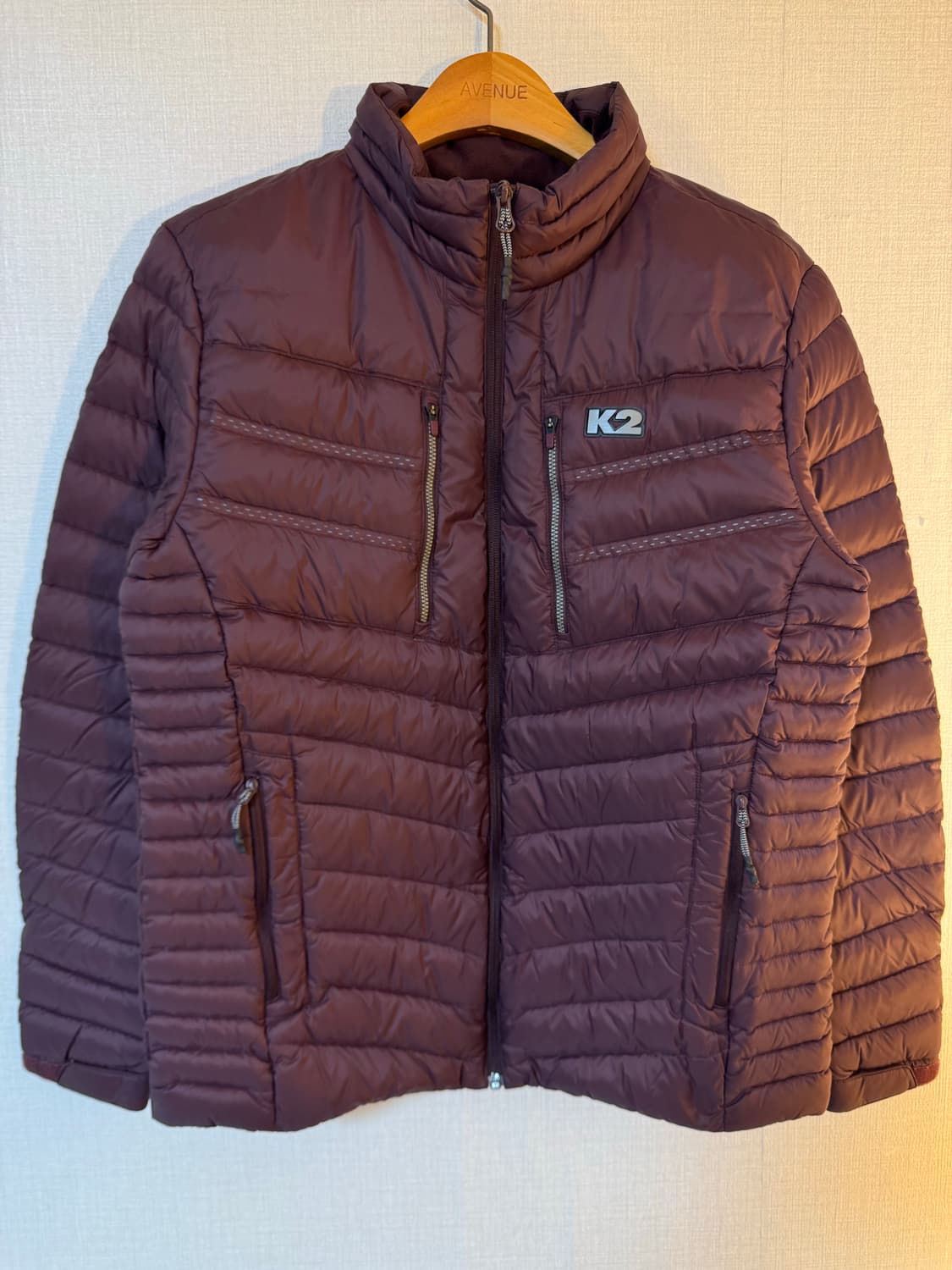 [L]K2 구스다운 경량패딩 버건디 상품이미지1