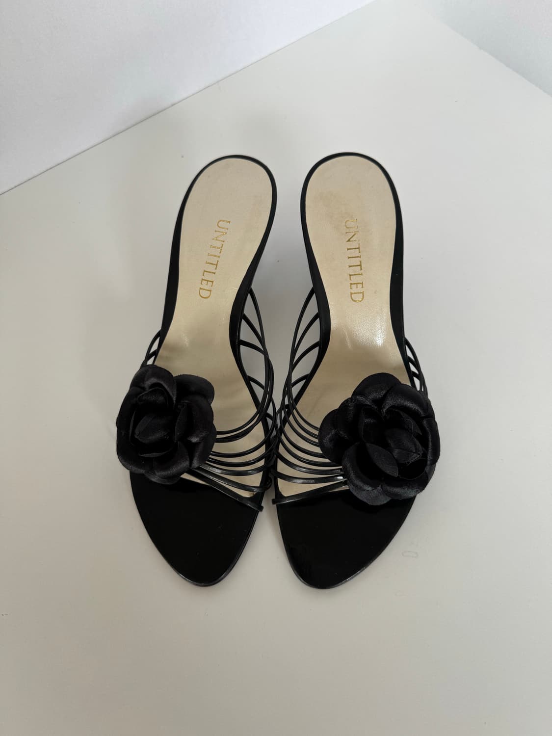 [made japan]UNTITLED 언타이틀드 장미 코사지 스트랩 뮬 상품이미지2