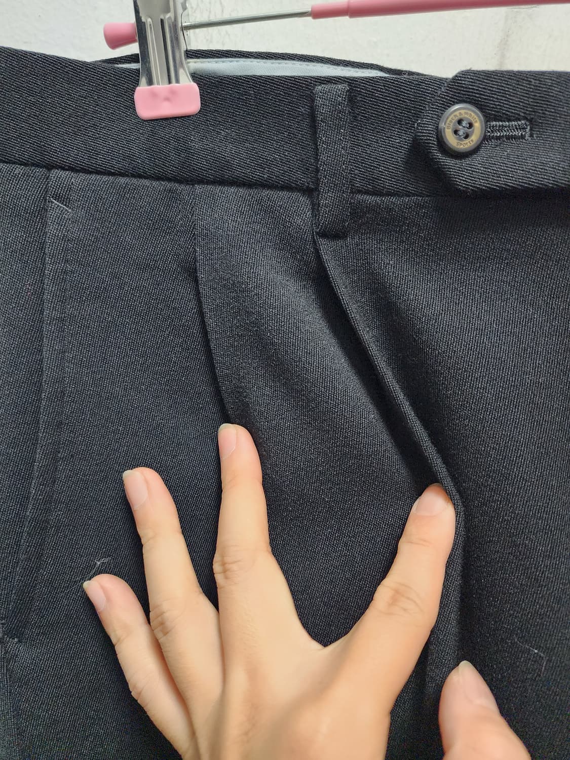 BLACK&WHITE 블랙엔화이트 일본판 투턱 WOOL 슬랙스 상품이미지3