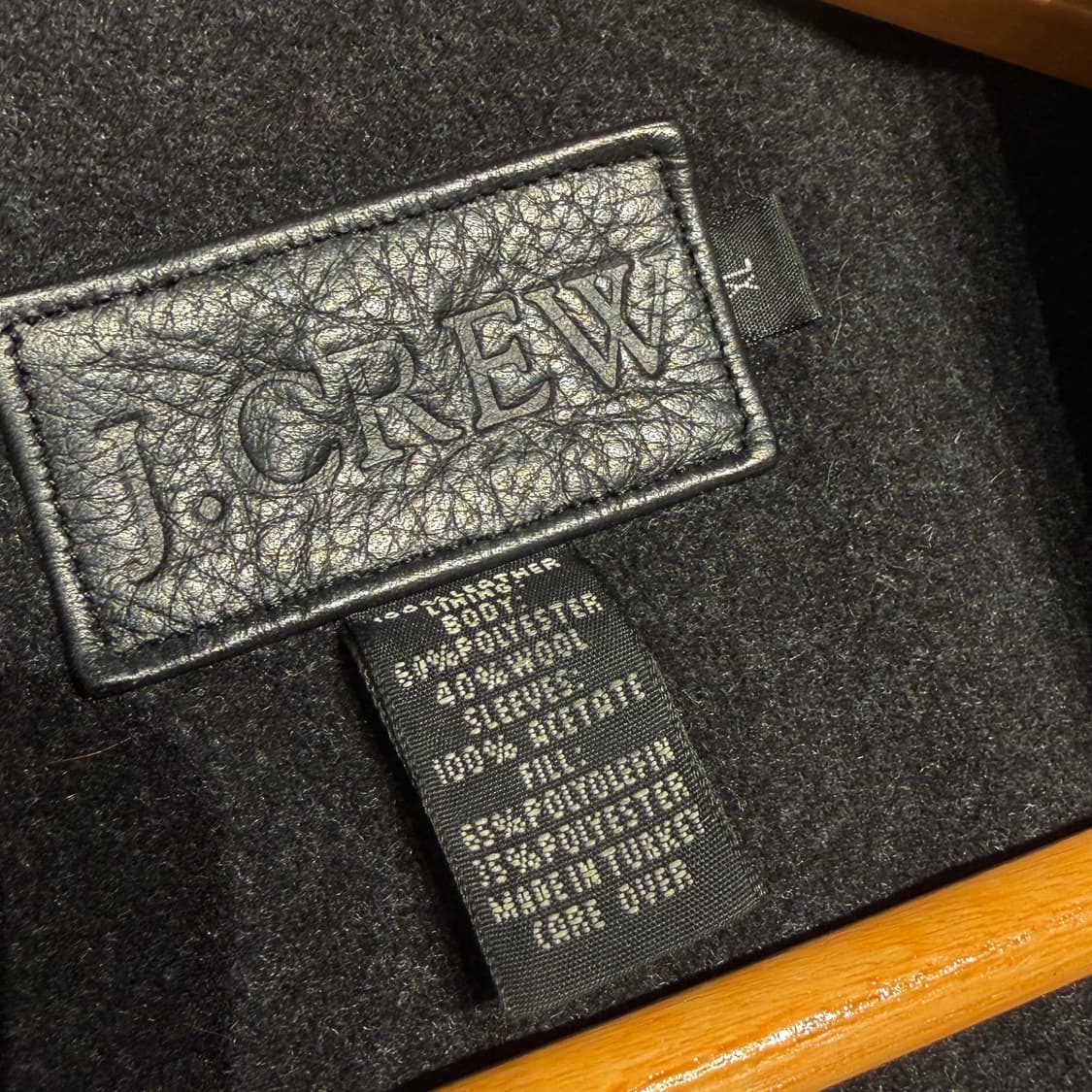 J.CREW 제이크루 헤비 카우레더 카 코트 XL 소가죽 자켓 터키제 상품이미지2