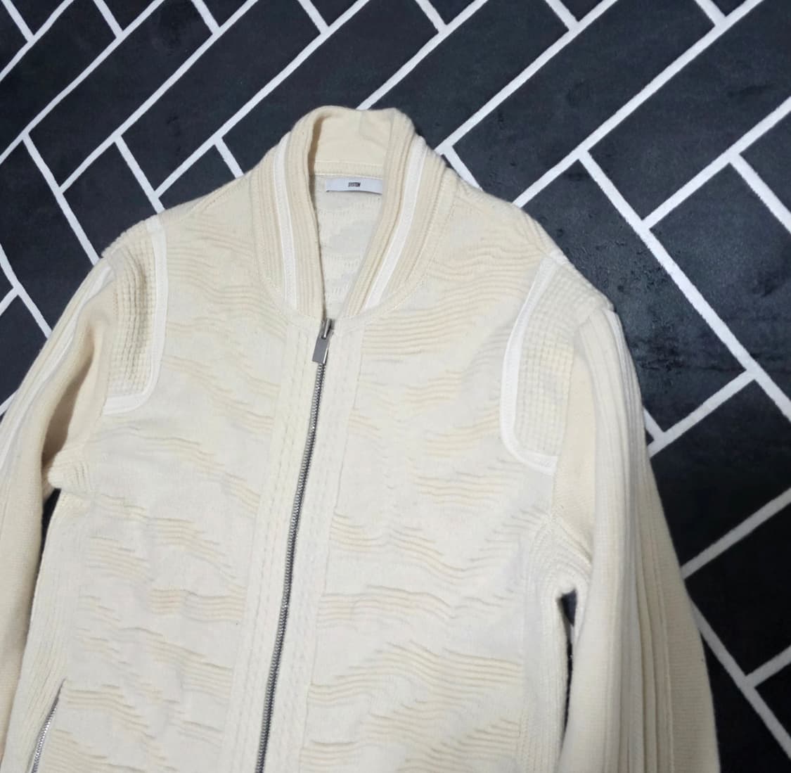 시스템옴므 니트 블루종 자켓 상품이미지2