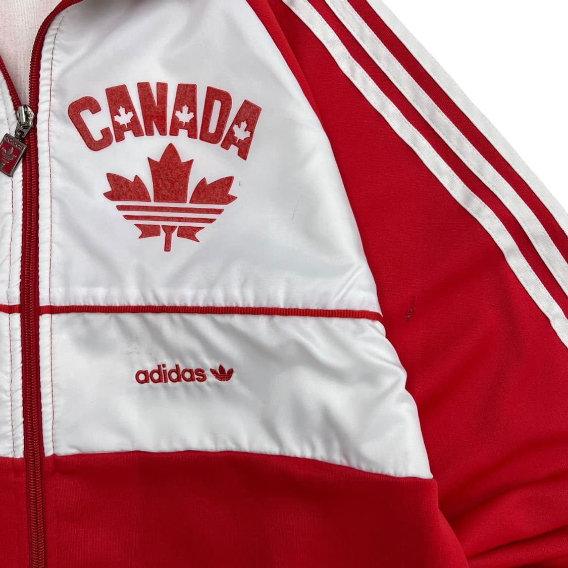 아디다스 캐나다 화이트배색 레드 트랙탑 105 상품이미지4