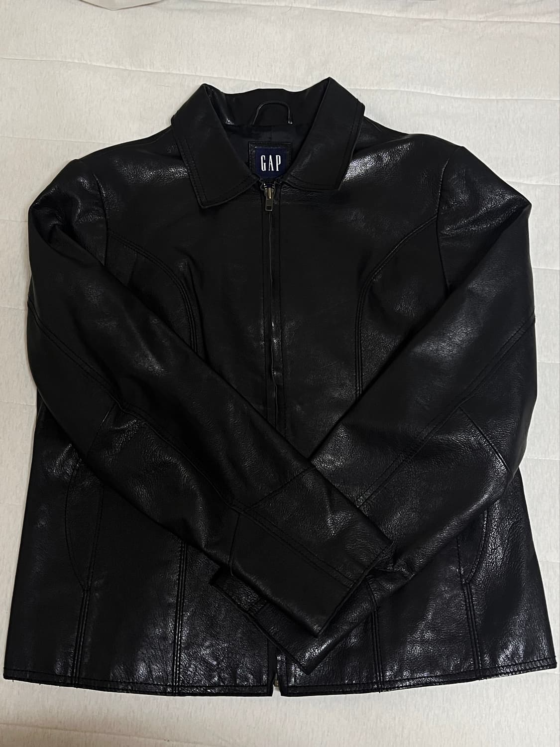 VINTAGE GAP SLIM LEATHER JACKET 상품이미지2