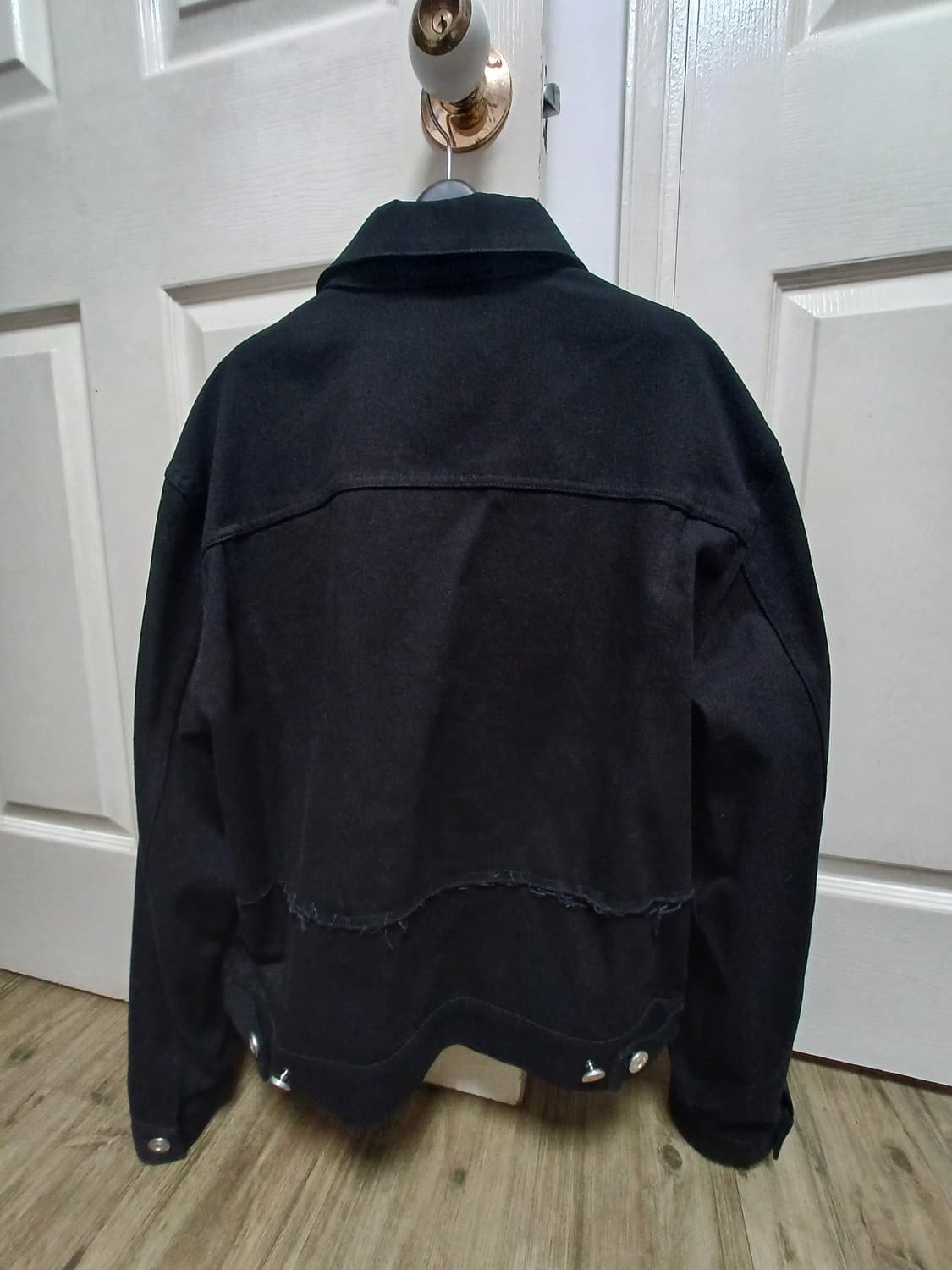 빌젠 커팅 트러커 자켓 블랙 3사이즈 상품이미지2