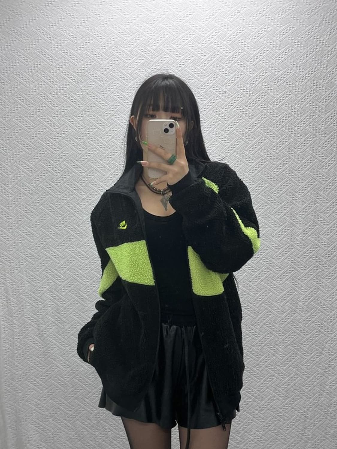 나이키 올드스쿨 스트릿 힙합 리버시블 양털 후리스 L C09314 상품이미지1