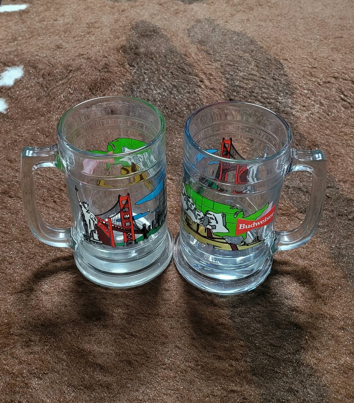 미국 상징물  Budweiser 맥주잔 셋트(2개) 상품이미지1