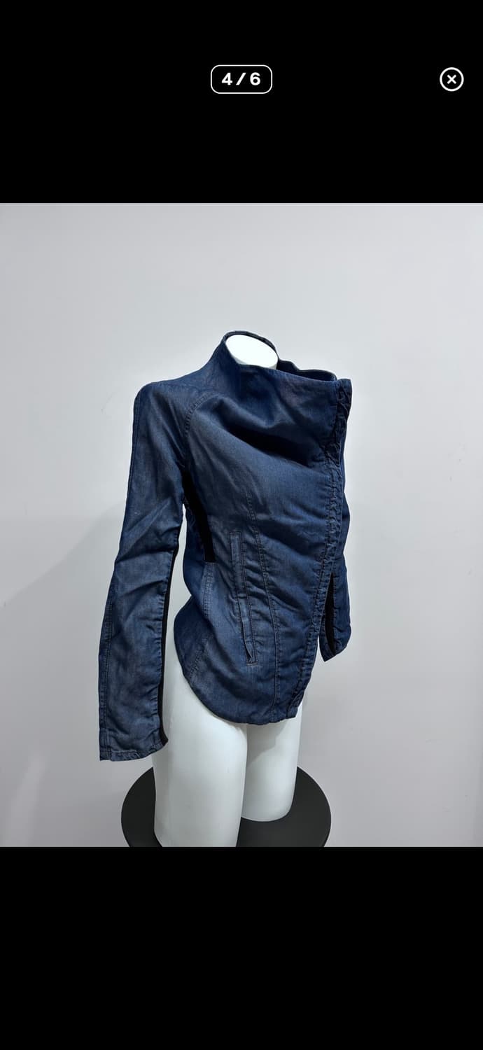 헬무트랭 하이넥 비대칭 텐셀 자켓 상품이미지2