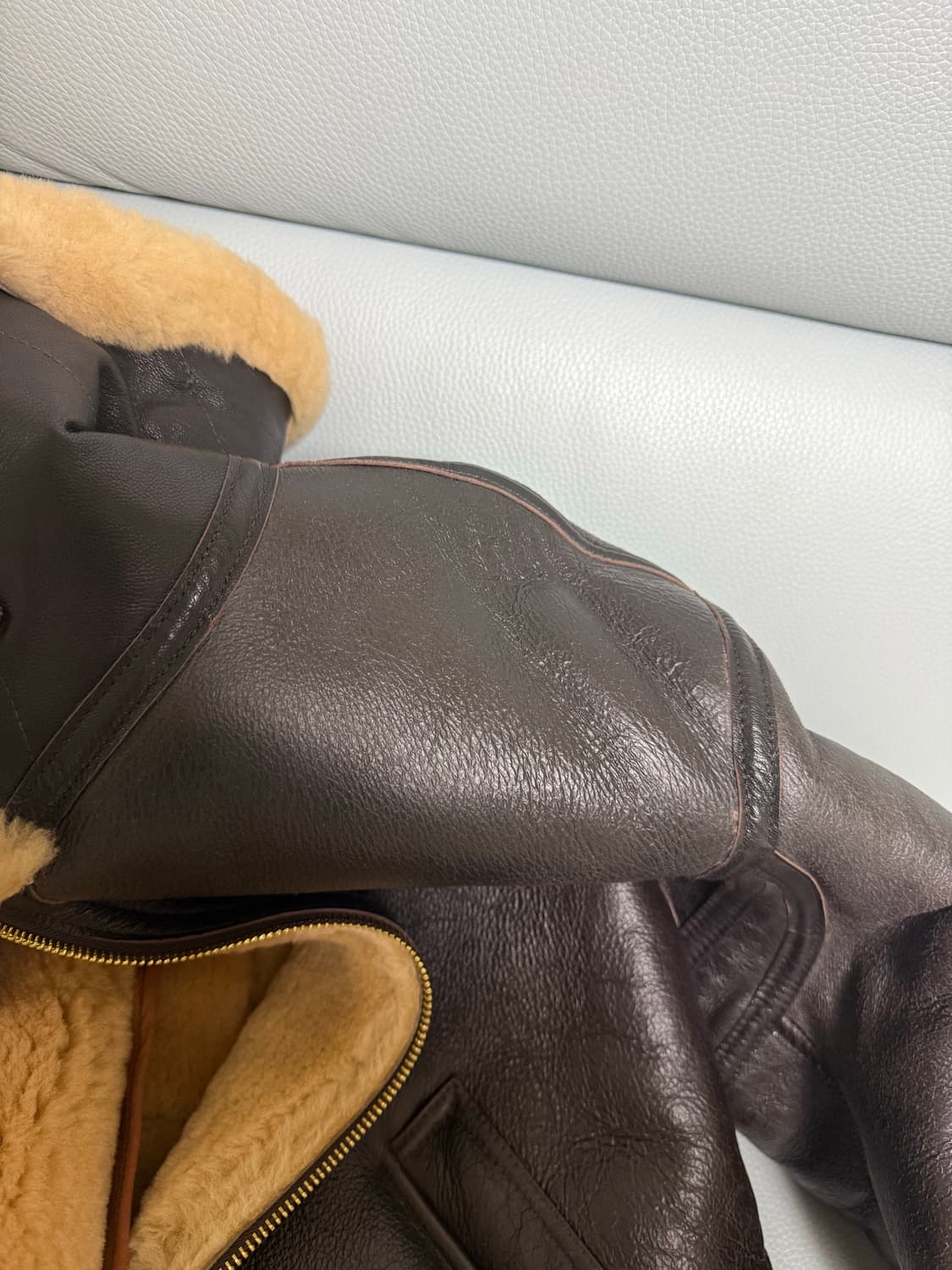 콕핏 USA R.A.F 무스탕 Z2109브라운 (44) 상품이미지5