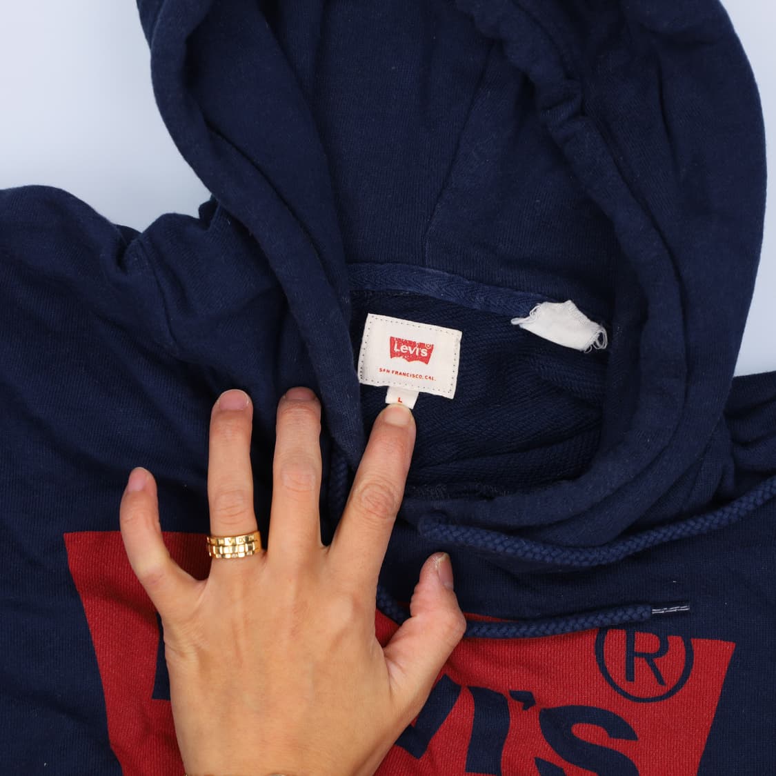 [L] 리바이스 빅로고 풀오버 후드티 1219H1 상품이미지3