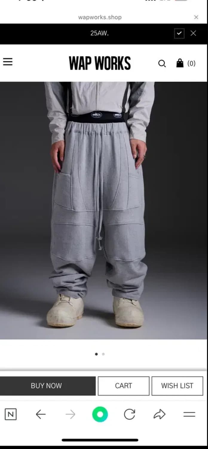 wap works W100 (biker sweat pants grey) 상품이미지1