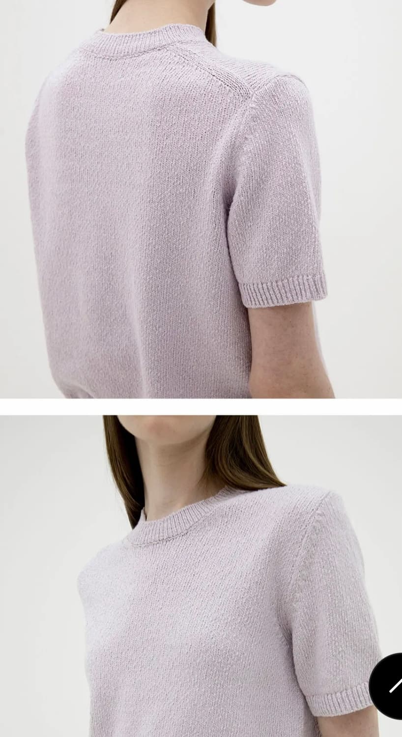 르바 Levar 부클 반팔 니트티 (라일락) 상품이미지8