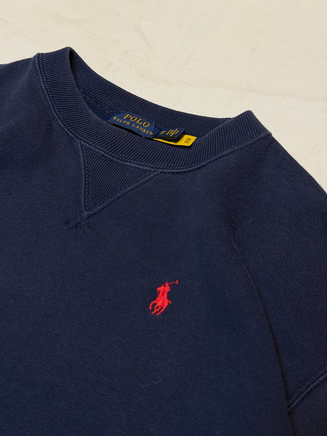 큐알) 폴로 랄프로렌 맨투맨 스웻셔츠 네이비 상품이미지2