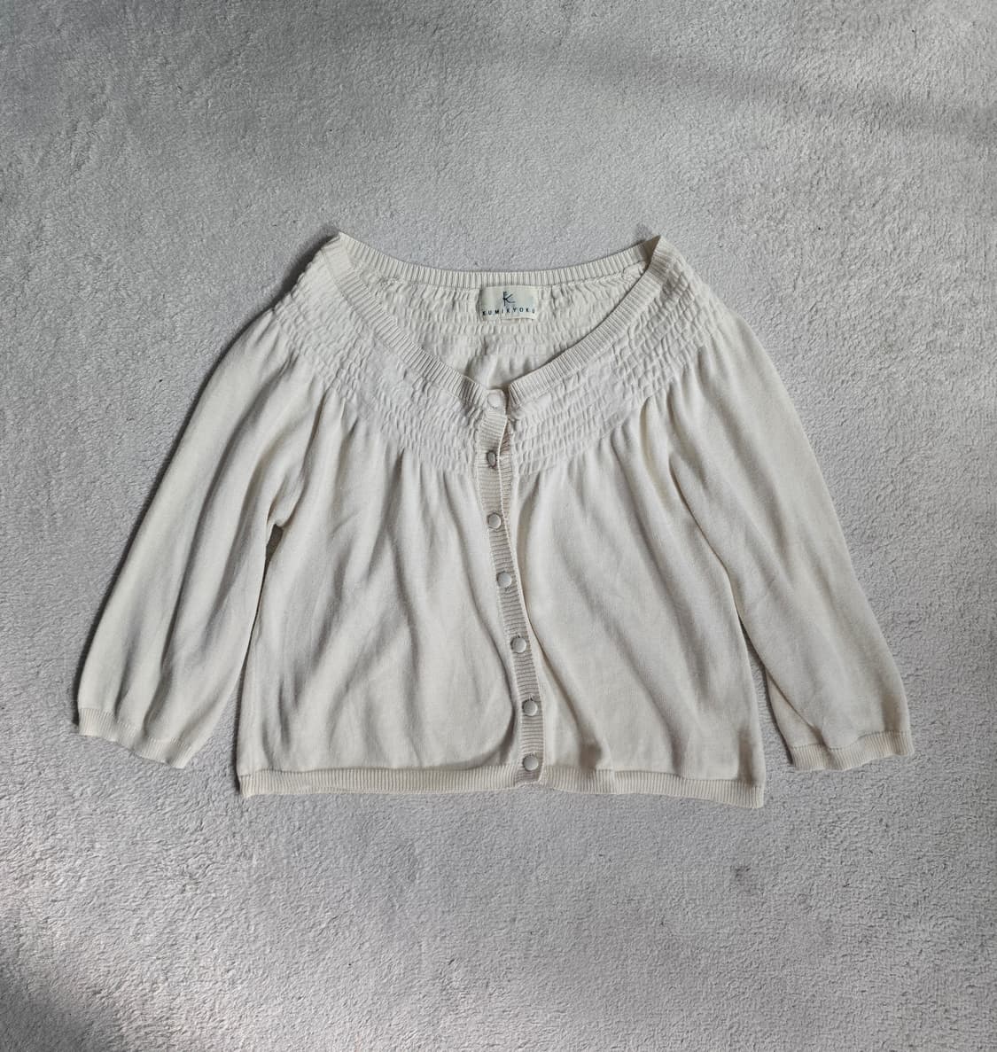KUMI KYOKU 쿠미쿄쿠 아이보리색 가디건 XS사이즈 상품이미지2
