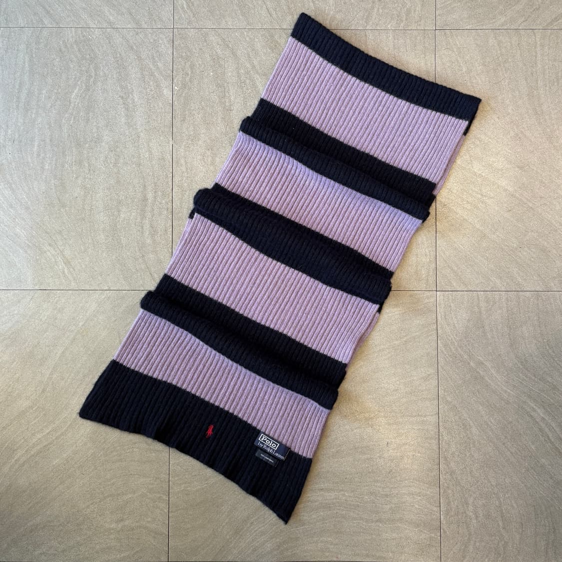 폴로 정품 울 스트라이프 머플러 목도리 상품이미지1