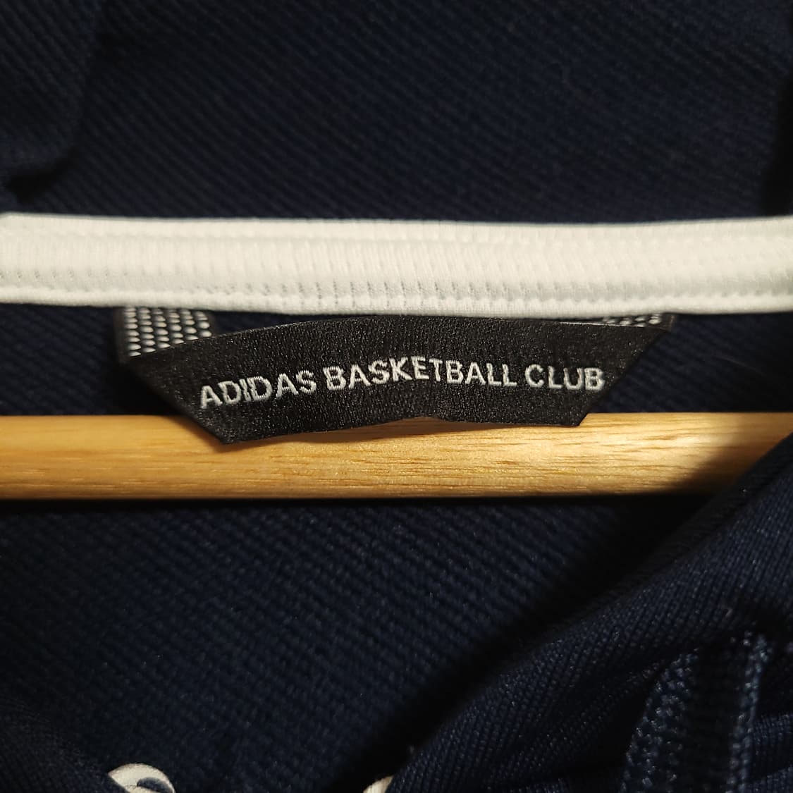 (XL) ADIDAS 아디다스 바스켓볼 클럽 삼선 후드집업 네이비 상품이미지3