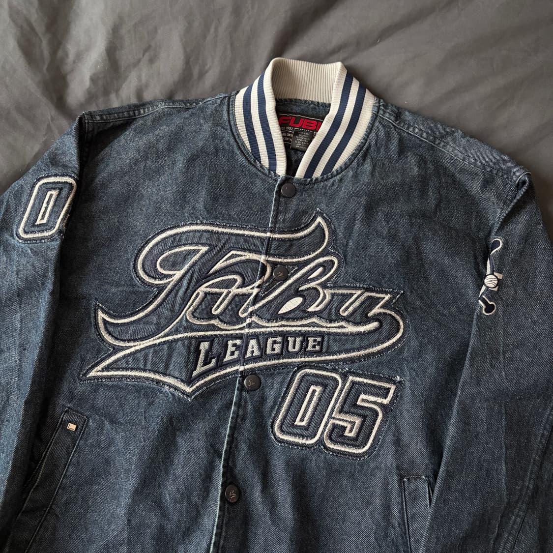 [FUBU] 푸부 데님 바시티 자켓 빈티지 상품이미지2