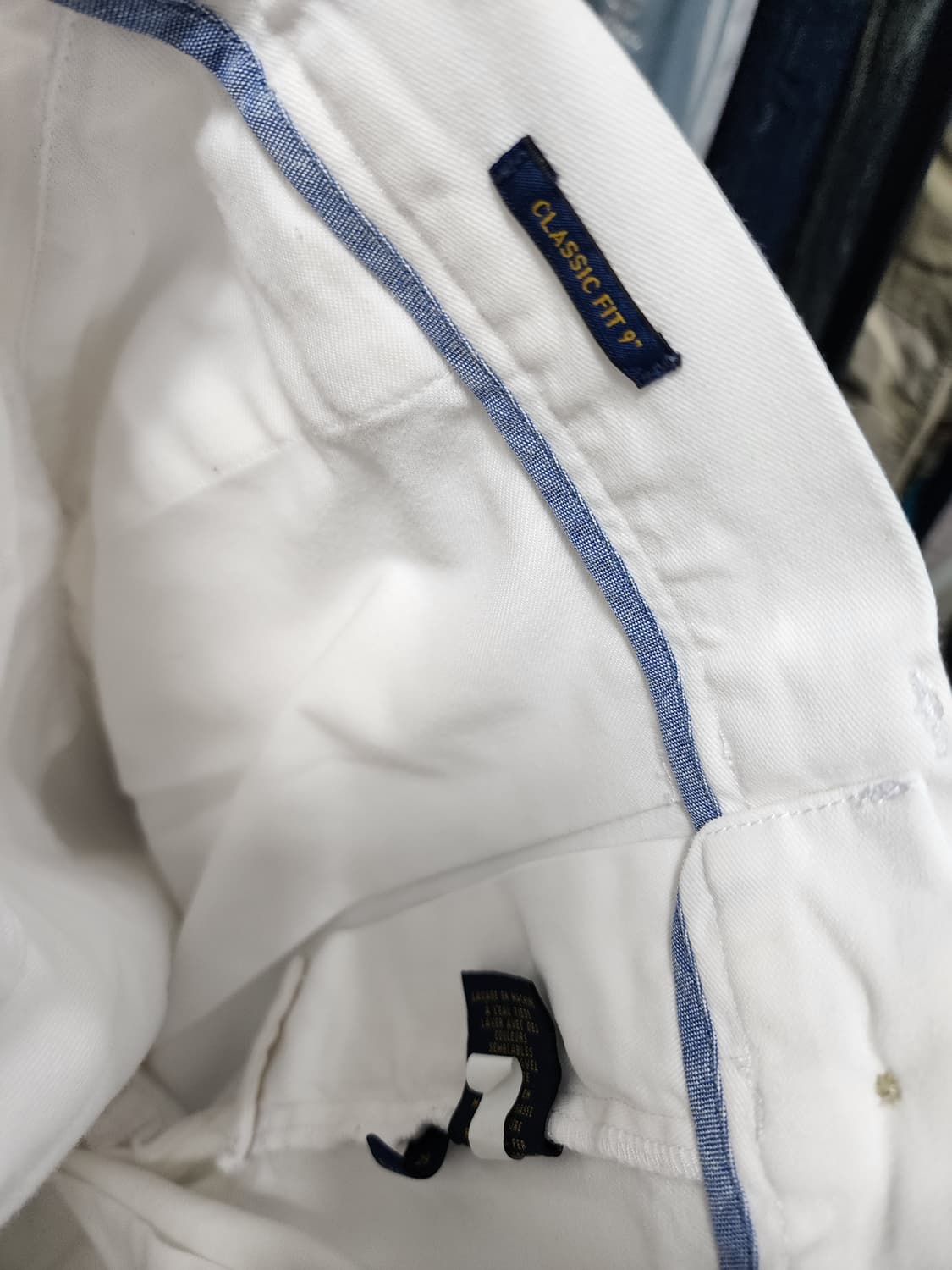 폴로 화이트 클래식핏 반바지  상품이미지5