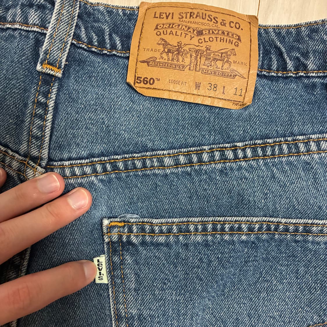 90s 리바이스 560 쇼츠 Made in USA 상품이미지3