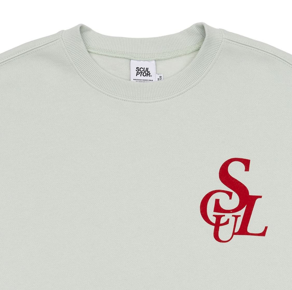 Sculptor 스컬프터 플로킹 심볼 로고 스웻셔츠 민트 상품이미지8