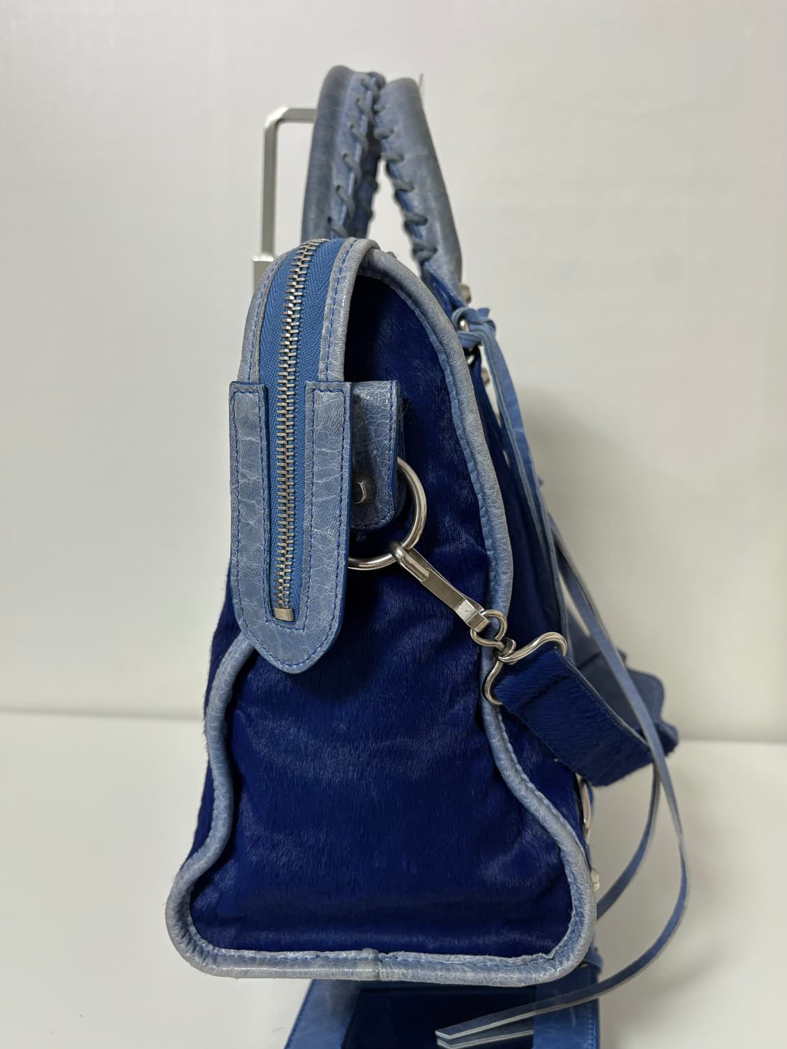 발렌시아가 시티 모터백 송치블루 상품이미지2