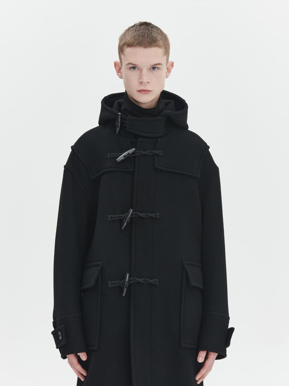 애프터프레이 세이건 더플 코트 블랙 M 상품이미지1