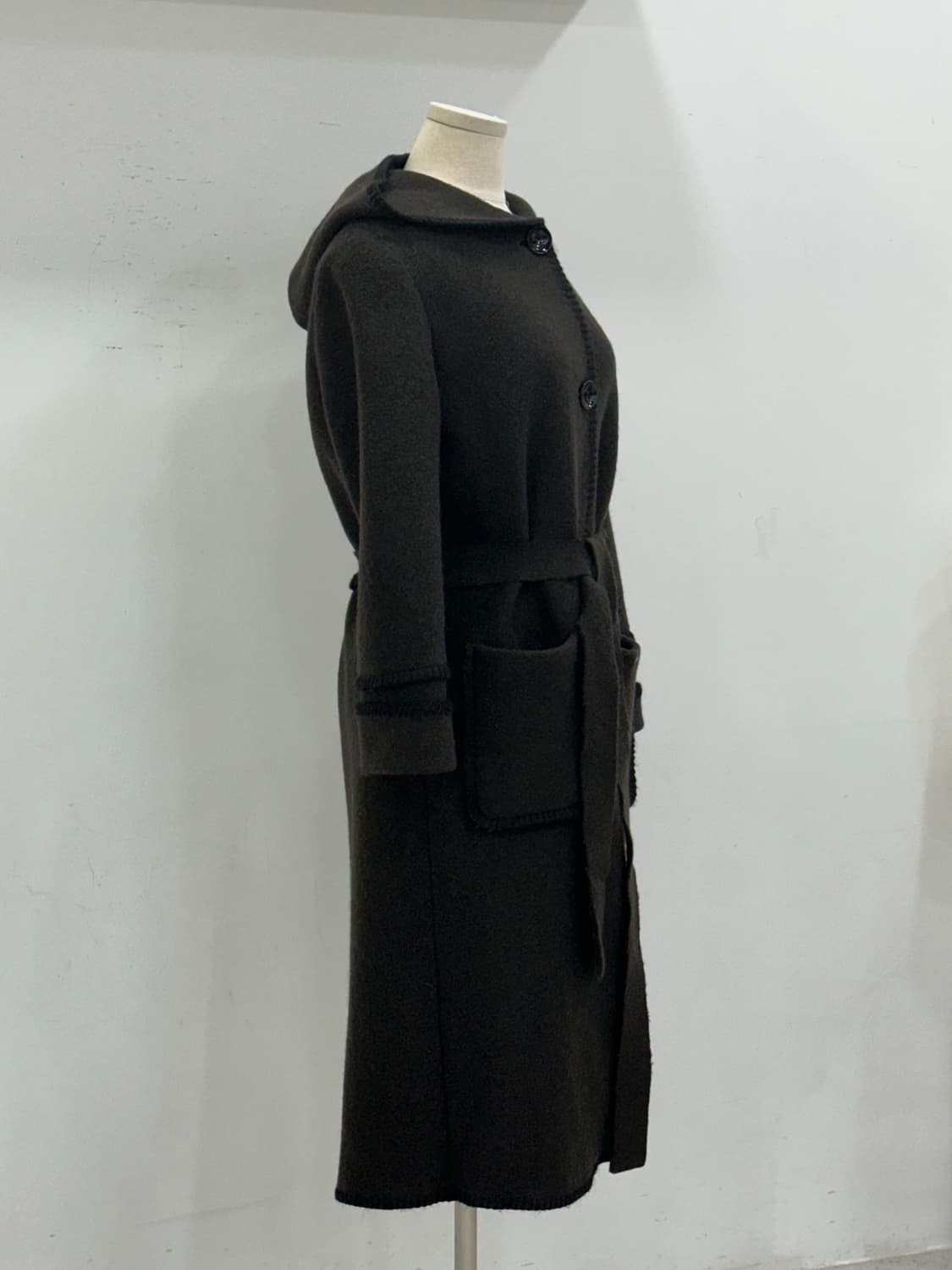 가이거 버진울 후드 코트 상품이미지4