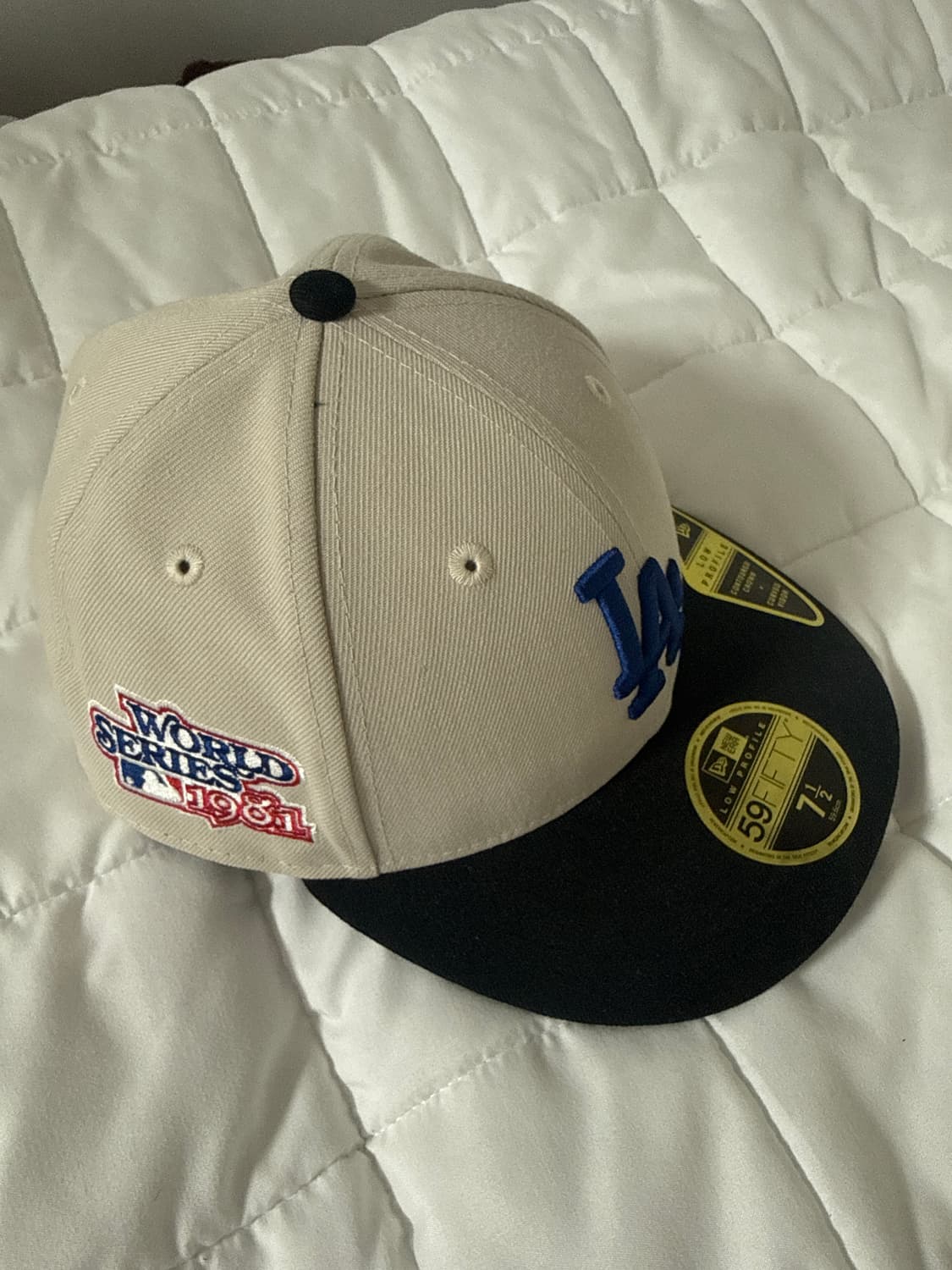 뉴에라 모자 MLB 월드 시리즈 LA 다저스 로우 프로파일 사이즈캡 스톤 상품이미지2