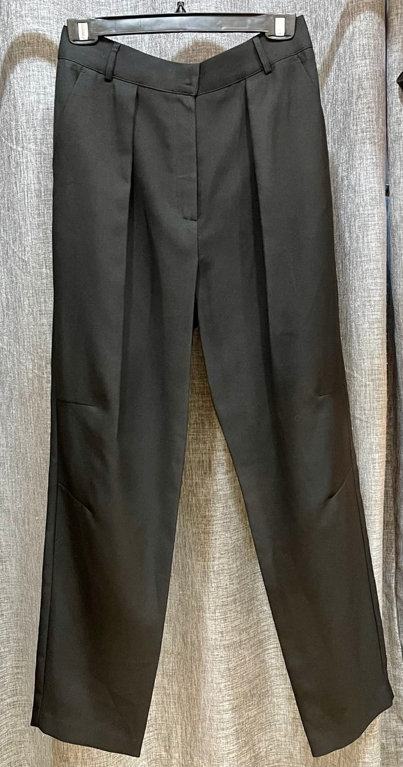 LOVE YOU MORE/ 도매택 절개세미와이드 슬랙스 블랙 /S 상품이미지2