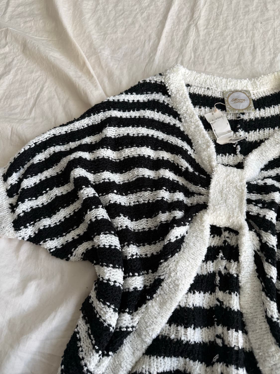 히메갸루 펑크 리본 가오리 니트 상품이미지2