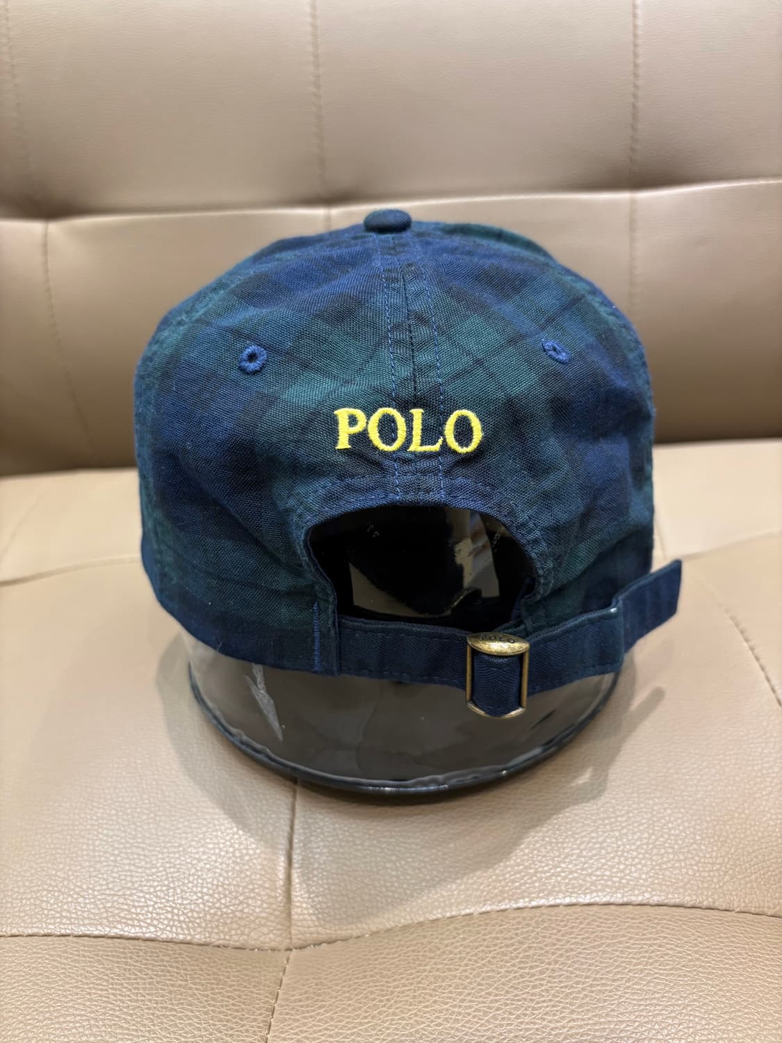 폴로 랄프로렌 체크 자수 볼캡 상품이미지4
