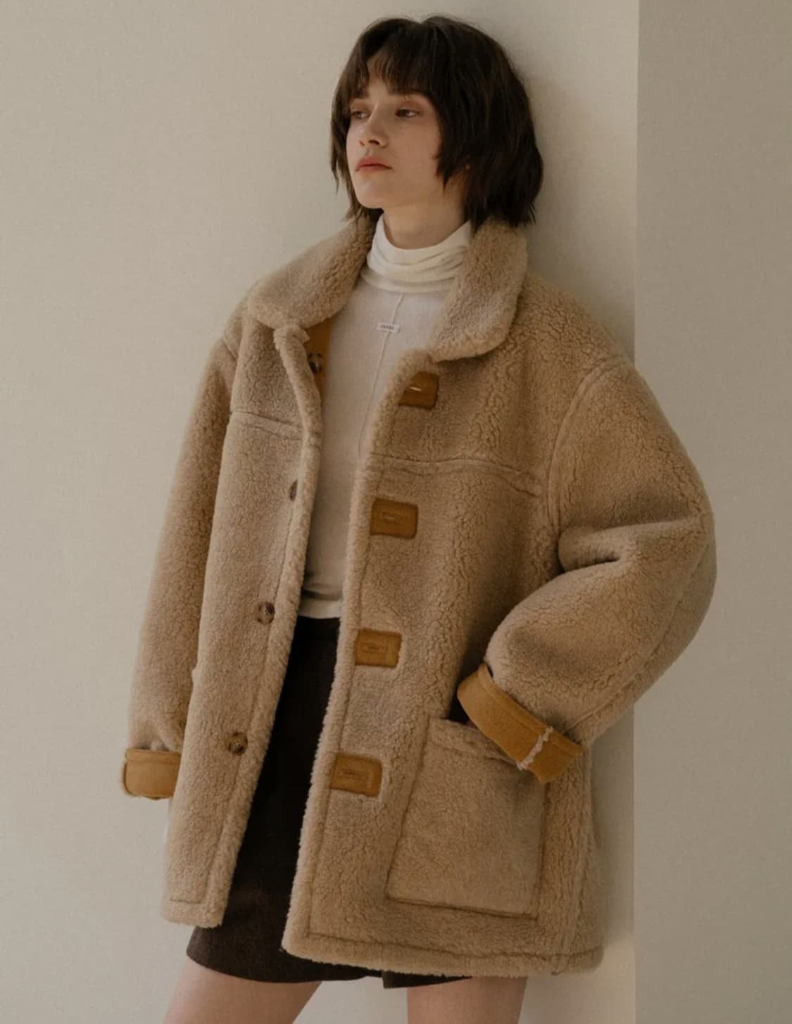 새상품 프리버07 무스탕 상품이미지1