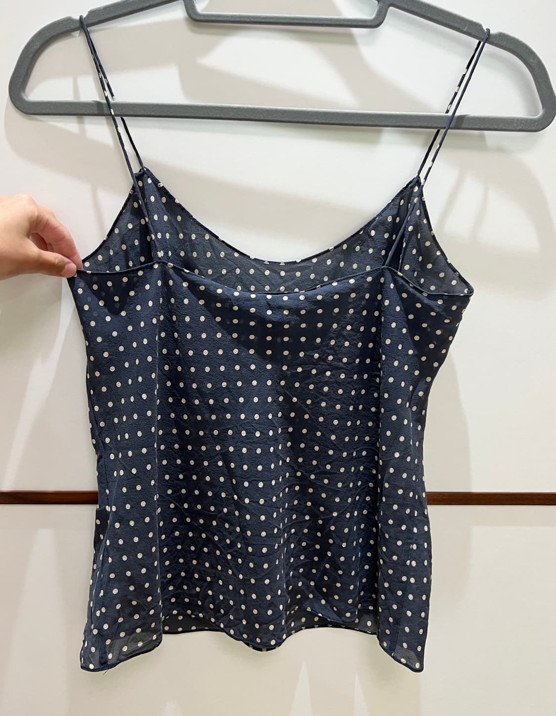 DKNY 100% 실크 도트 캐미솔 상품이미지2