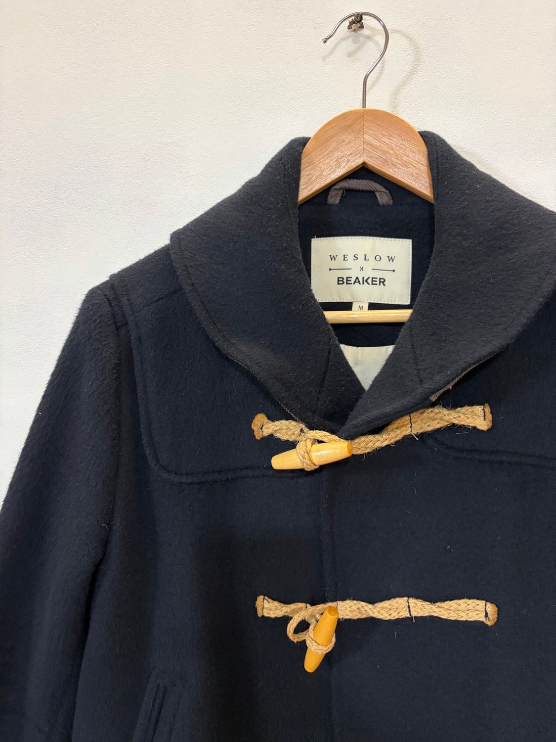 비이커* 위슬로우 네이비 더플코트 M 상품이미지3