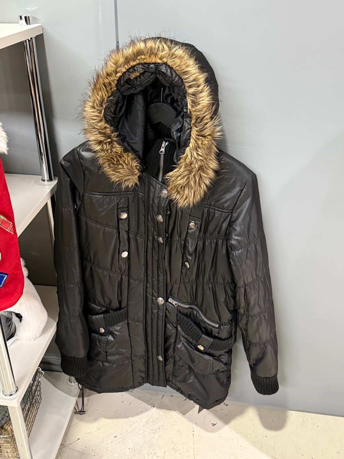 fur detail multi pocket jumper 상품이미지4