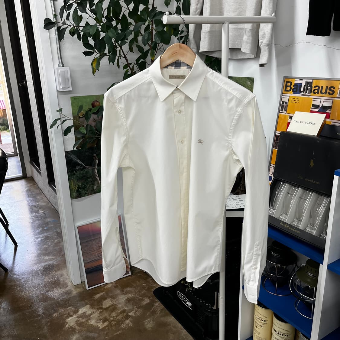 버버리브릿 솔리드 셔츠 M 상품이미지1